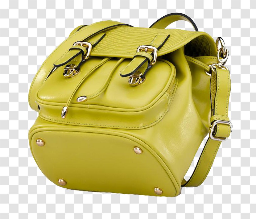 Handbag Yellow Gratis - Satchel - Green And Yellow,backpack Transparent PNG