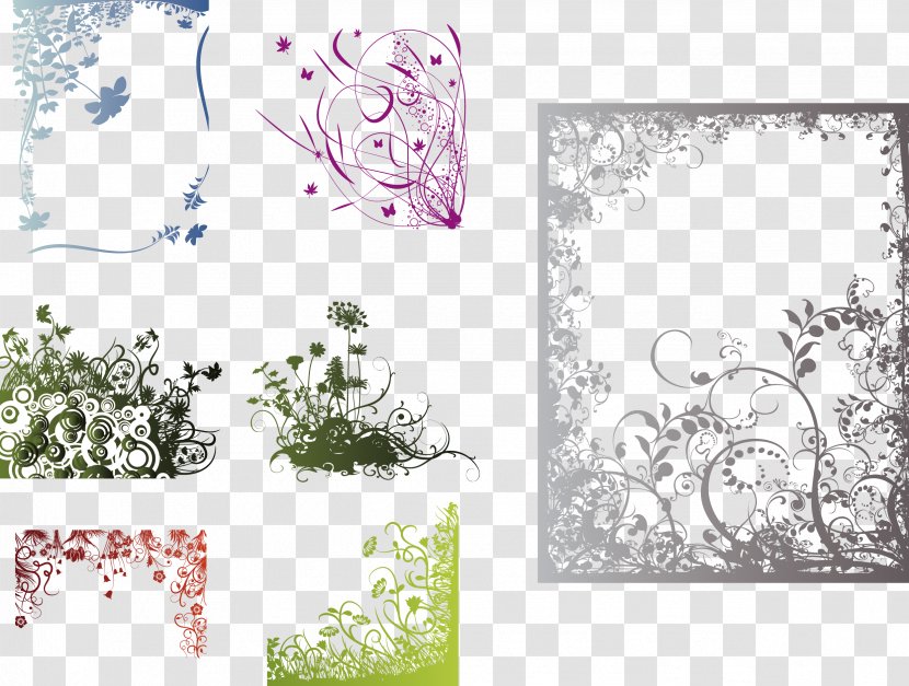 Picture Frames Flower Floral Design Decorative Arts - Creative Vintage Lace Chinese Transparent PNG
