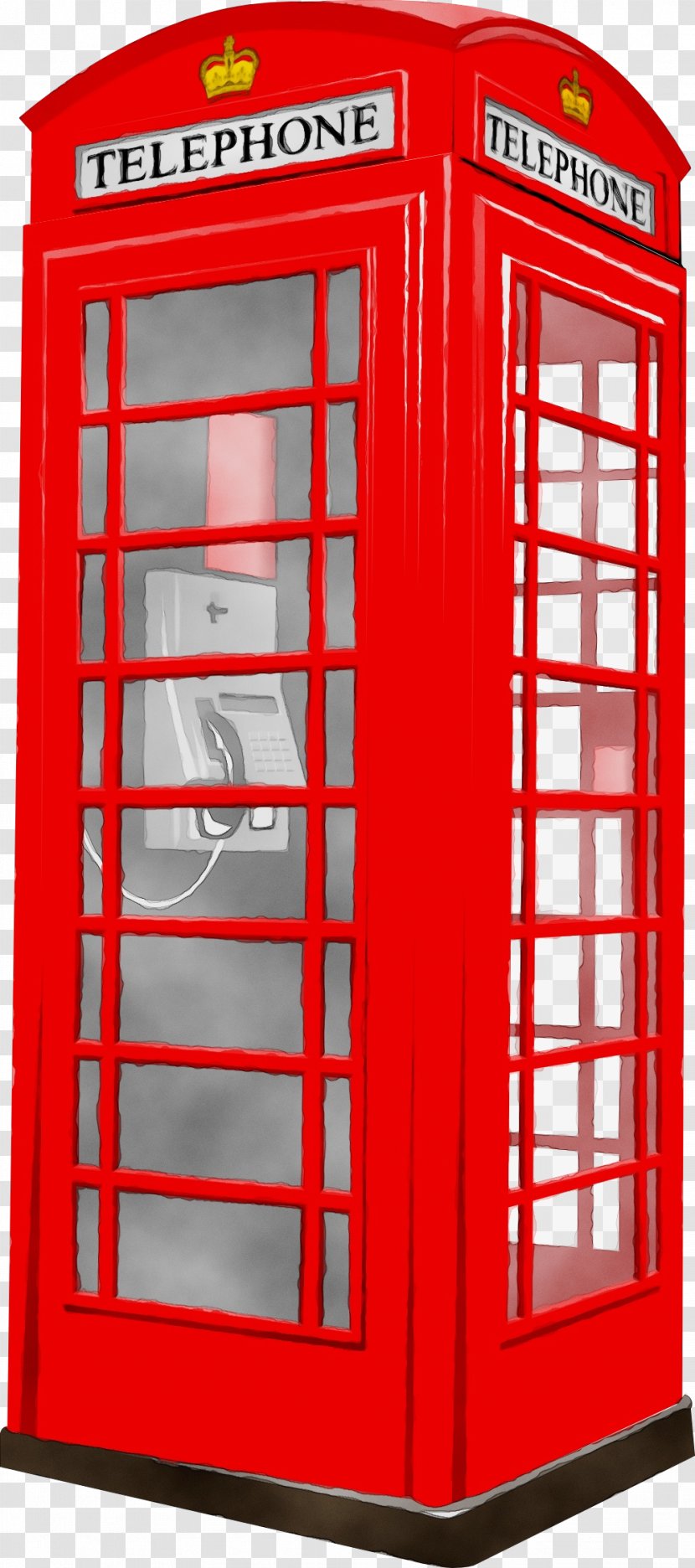Telephone Booth Furniture Shelving - Watercolor Transparent PNG
