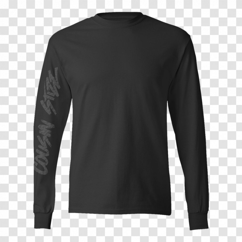 Long-sleeved T-shirt Gildan Activewear Hoodie - Neck Transparent PNG