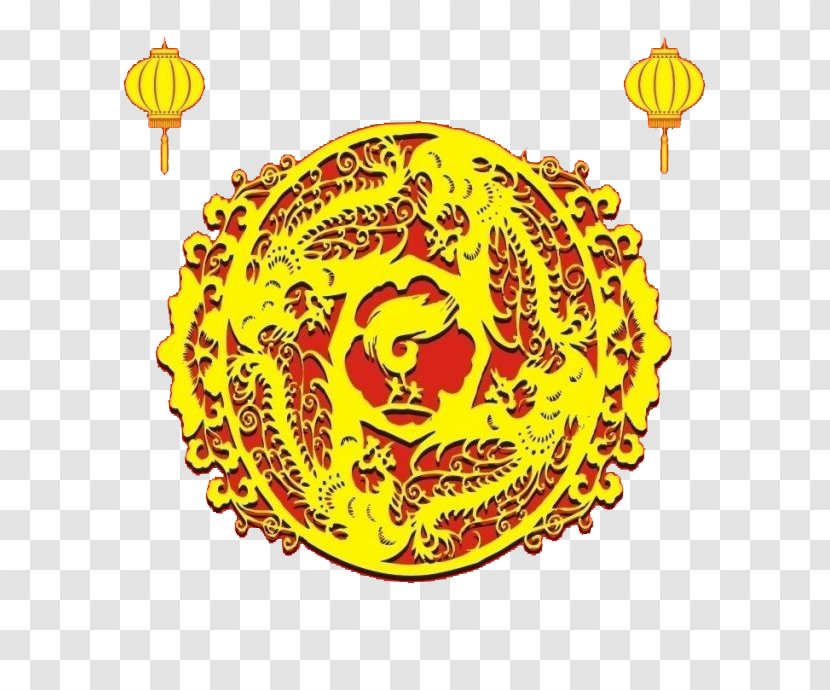 China Gold Fenghuang - Golden Dragon Chinese Creatives Transparent PNG