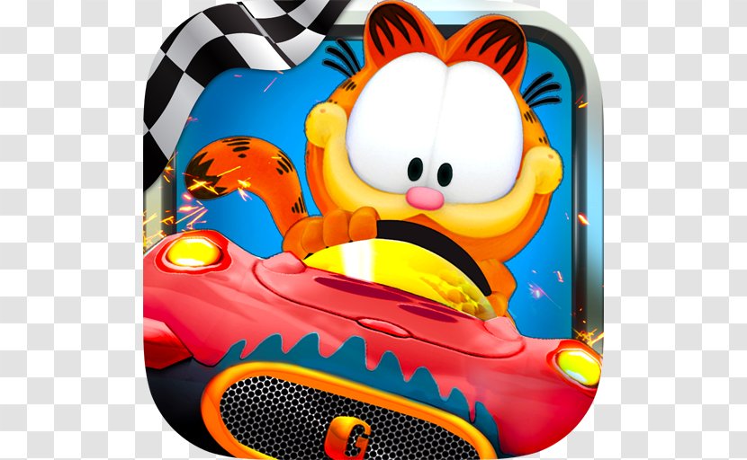 Garfield Kart Fast & Furry Odie RAINBOW Color By Number - Yellow - 2D 3D Pixel ArtAndroid Transparent PNG