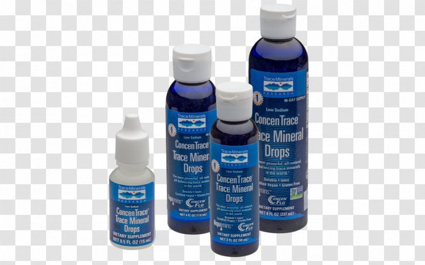 Mouthwash Trace Minerals Research ConcenTrace Milliliter Element - Drop - Mint Transparent PNG