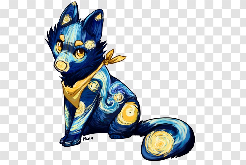 Cat Vertebrate Dog Mammal - Like - Starry Night Transparent PNG