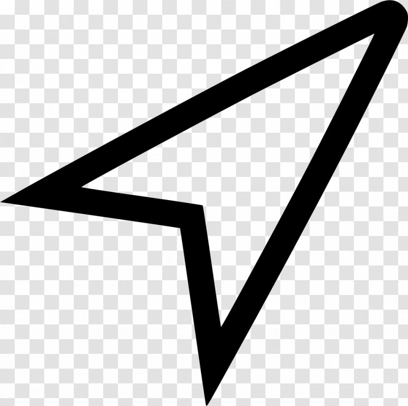 Pointer Arrow Cursor - Navigation - Compass Vector Transparent PNG