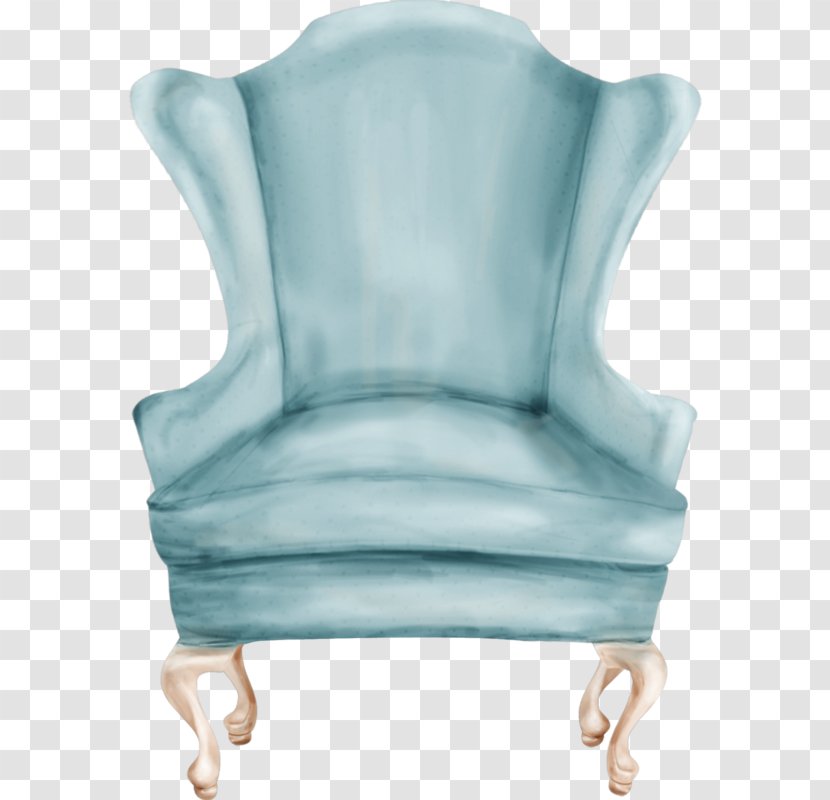 Chair Couch Fauteuil Koltuk - Aqua - Fresh Blue Sofa Transparent PNG