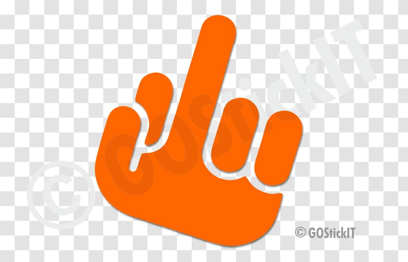 Clip Art Decal Sticker Image Logo - Finger - Flip Off Transparent PNG