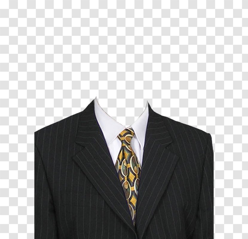Suit Photography - Dress Shirt - Black And Yellow Pattern Transparent PNG