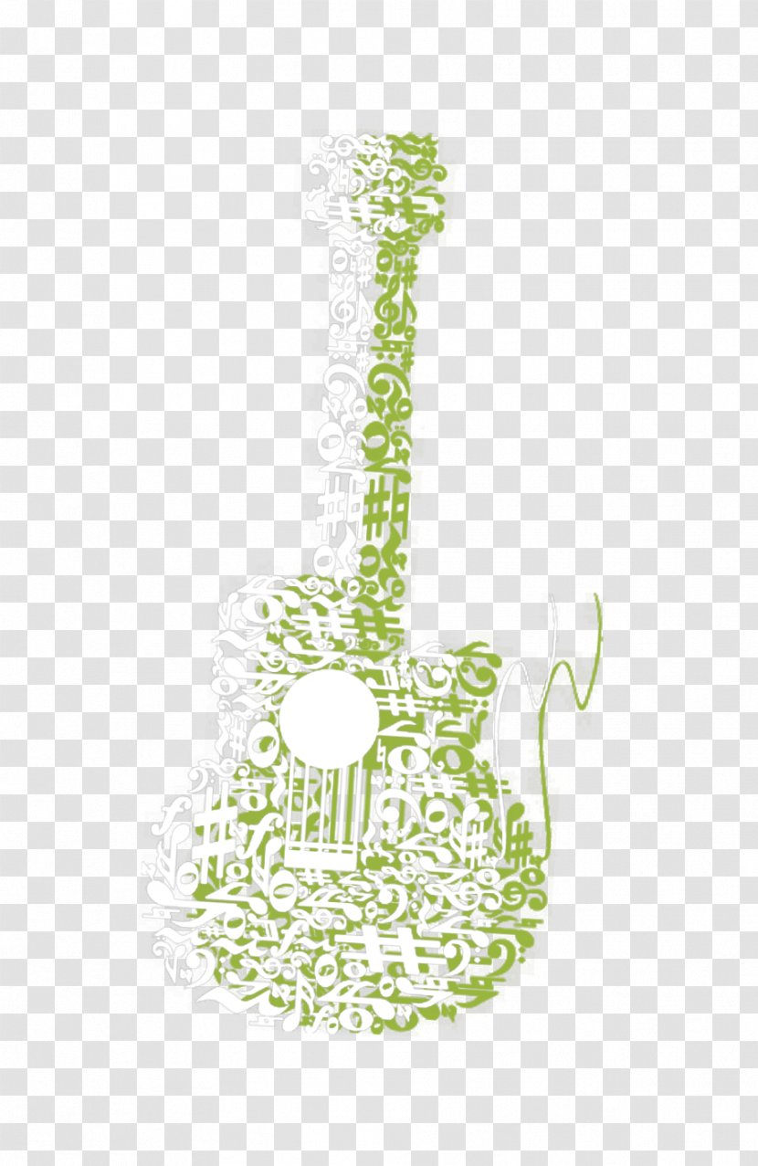 Guitar Musical Instrument - Flower Transparent PNG