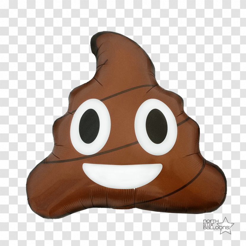Pile Of Poo Emoji Smile Mylar Balloon - Feces Transparent PNG