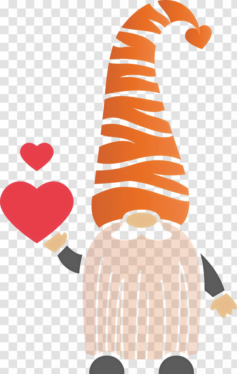 Gnome Loving Red Heart Transparent PNG