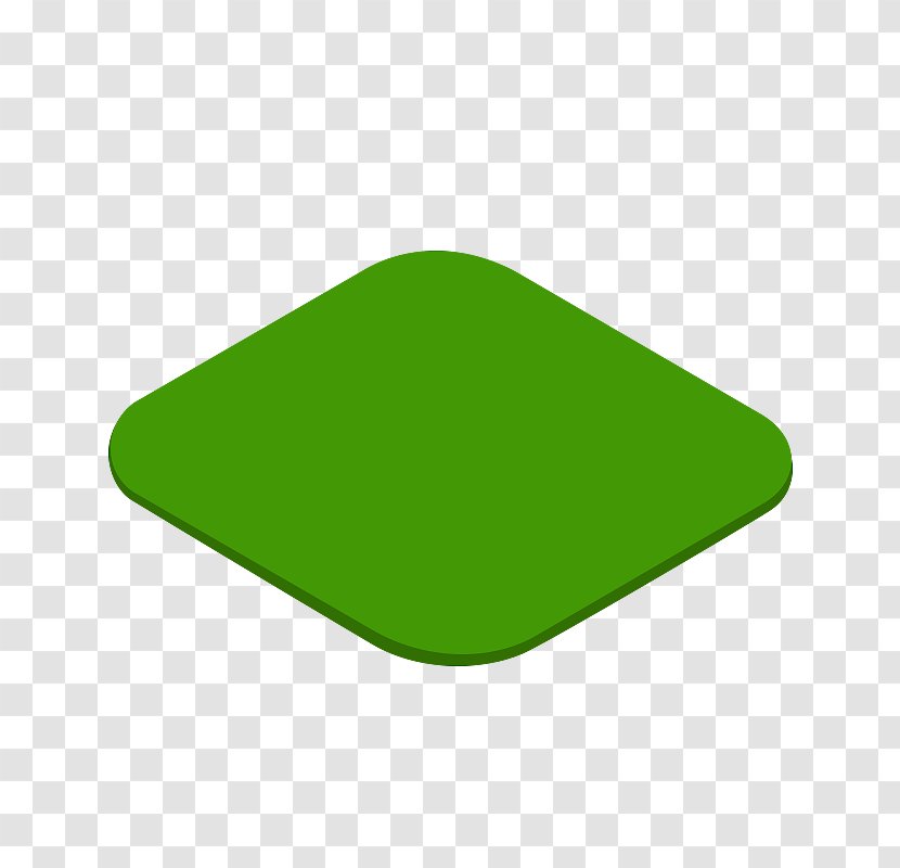 Rectangle Green Product Design - Grass - Axonometric Cartoon Transparent PNG