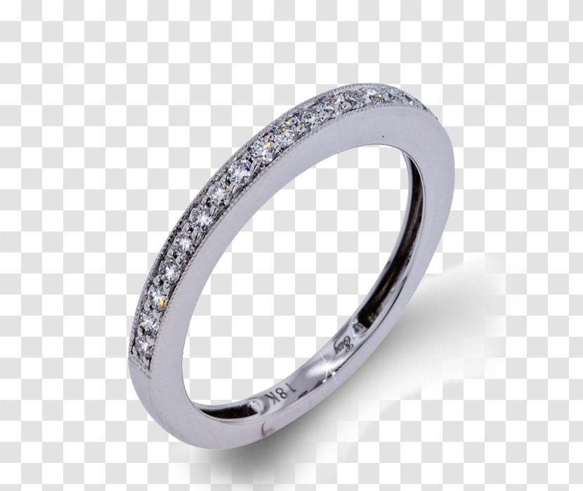 Wedding Ring Silver Product Design Jewellery - Heart - Pave Diamond Rings Women Transparent PNG
