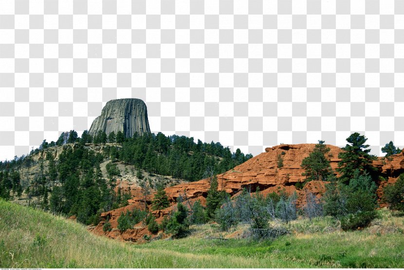 Devils Tower Tourist Attraction - Gratis - USA Scenic Transparent PNG