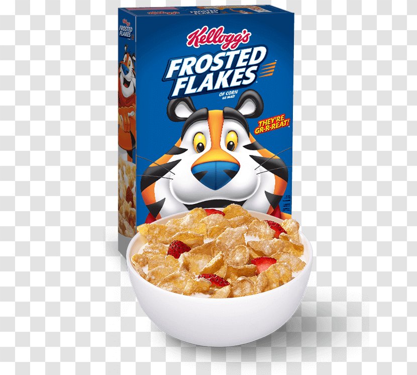 Frosted Flakes Breakfast Cereal Corn Frosting & Icing - Tony The Tiger Transparent PNG