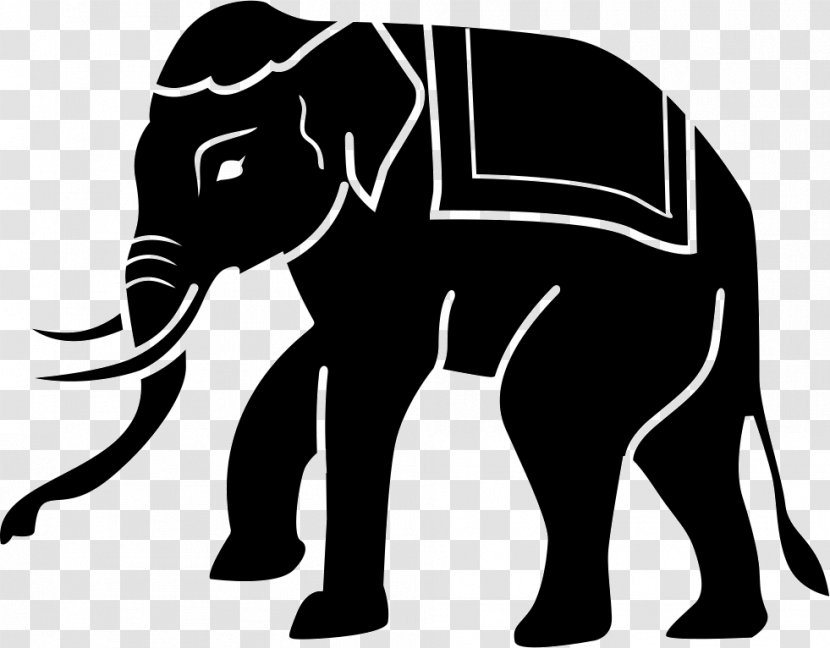 African Elephant Vector Graphics Asian - Wildlife - Ellephant Icon Transparent PNG