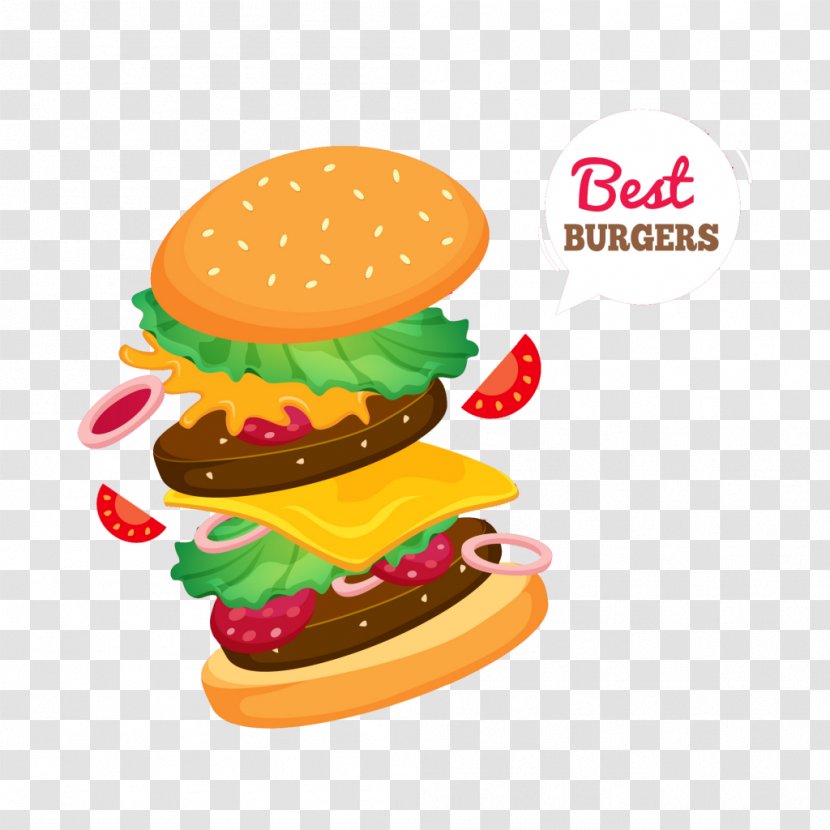 Cheeseburger Fast Food Whopper Hamburger Veggie Burger - Menu - Junk Transparent PNG