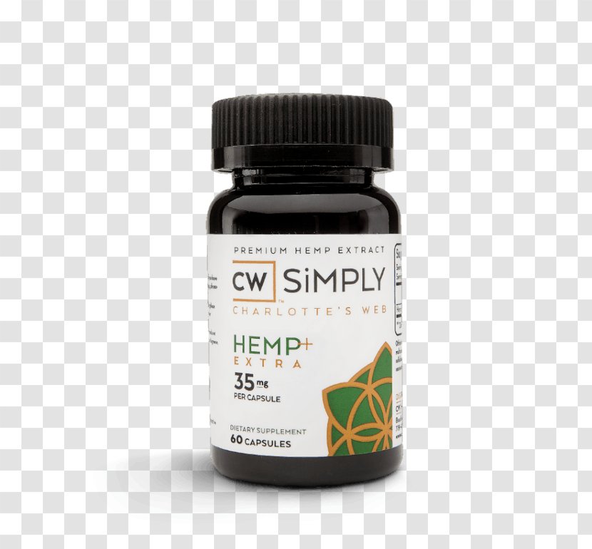 Charlotte's Web Cannabidiol Hemp Oil Dietary Supplement Transparent PNG