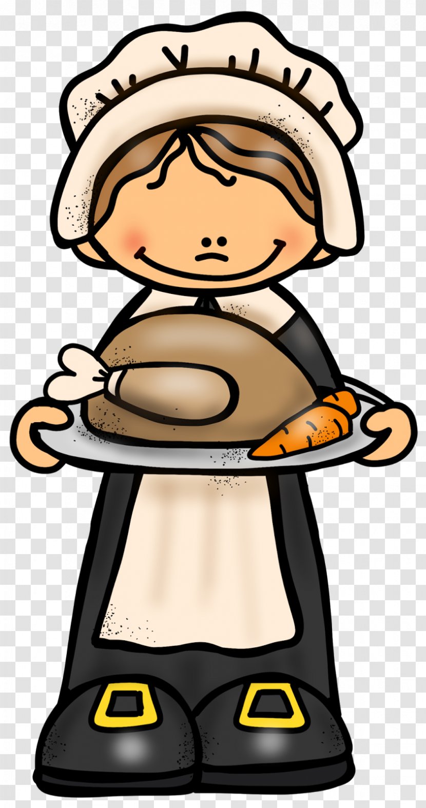 Thanksgiving Child Plymouth Rock Coloring Book Clip Art - Learning Transparent PNG