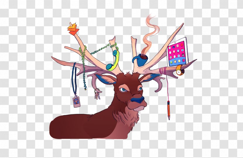 Illustration Design Reindeer Animation Advertising - Cartoon - Page Layout Transparent PNG