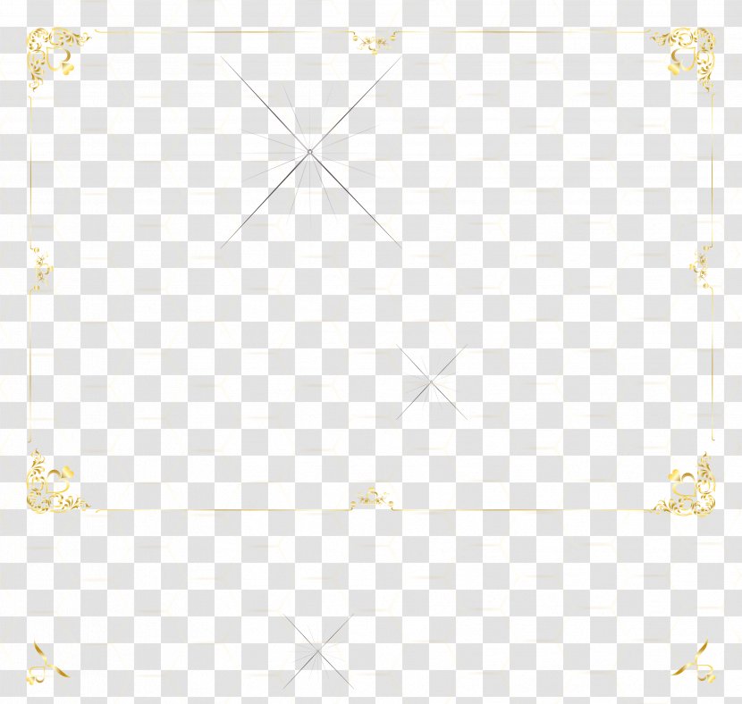 Symmetry Angle Floor Pattern - Texture - Line Border Vector European Gold Transparent PNG