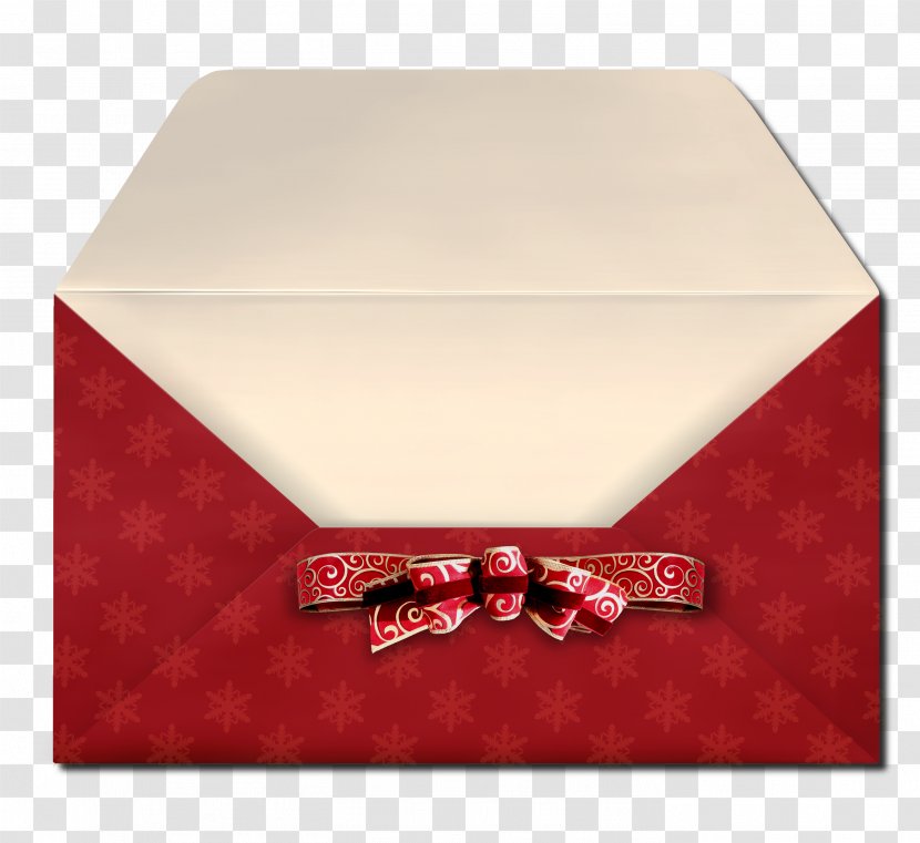 Envelope Red Christmas Letter - Envelopes Transparent PNG
