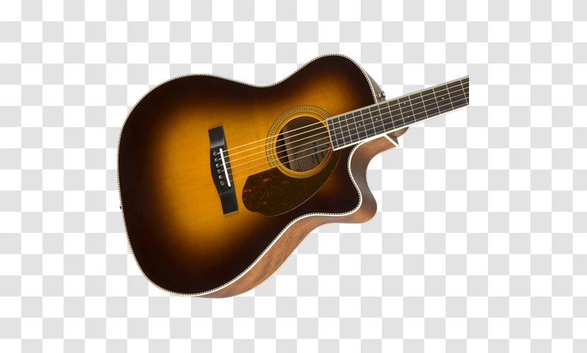 Acoustic Guitar Sunburst Fender Musical Instruments Corporation Acoustic-electric - Tree Transparent PNG