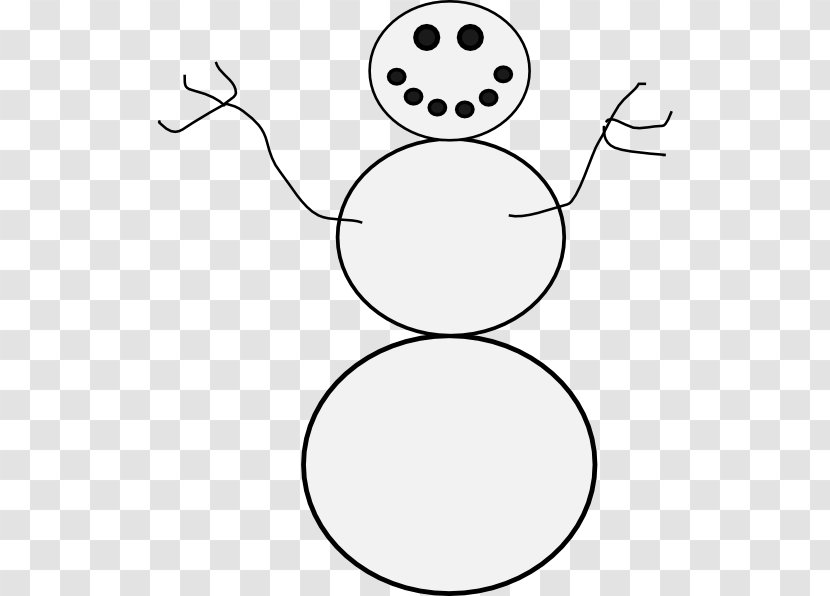 Snowman YouTube Clip Art - Black And White - Vector Transparent PNG