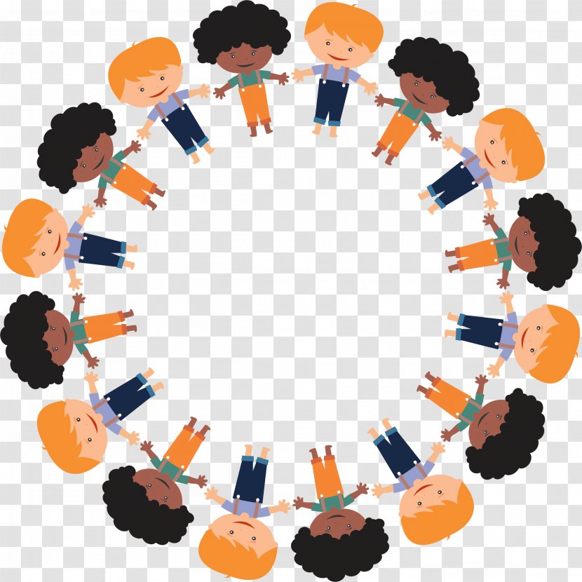 Clip Art - Collaboration - Cartoon Dashed Circle Transparent PNG