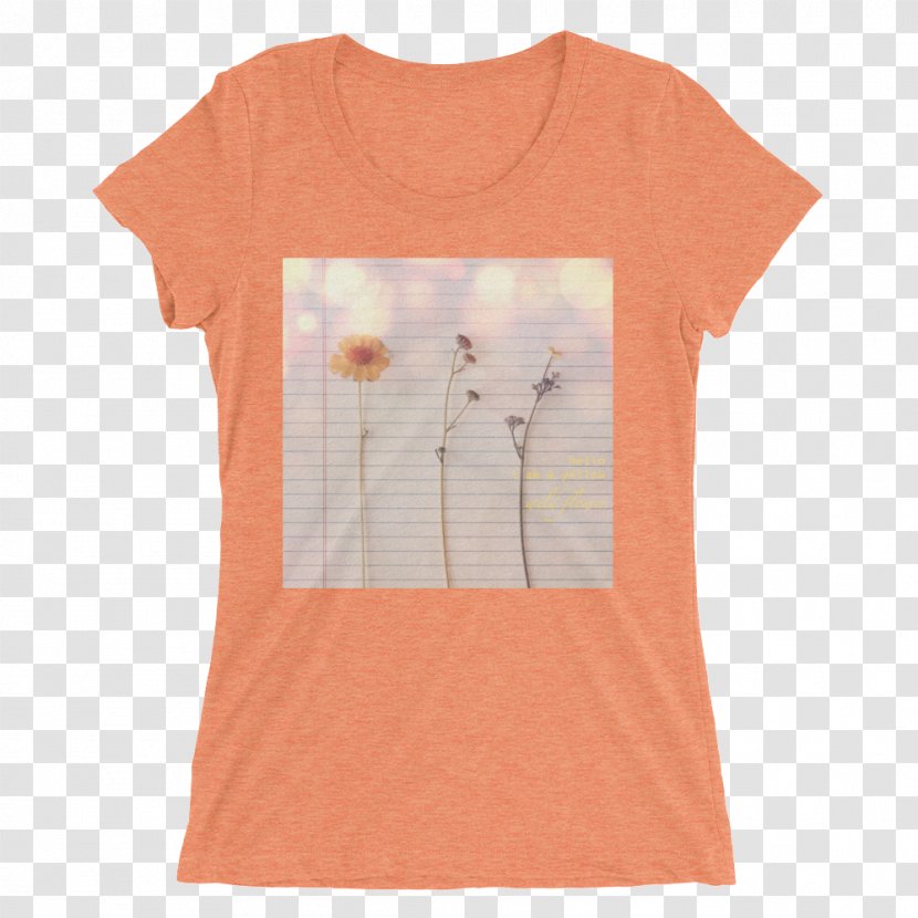 T-shirt Sleeve Clothing Form-fitting Garment - Peach Transparent PNG