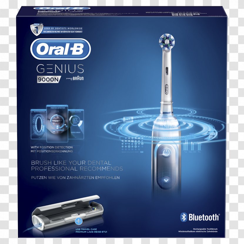Electric Toothbrush Oral-B Genius 9000 Braun 9100 S Hardware/Electronic - Tooth Brushing Transparent PNG