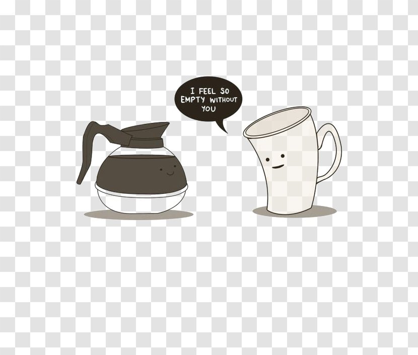 Coffee Cafe Feeling Laughter Humour - Creative Cup Transparent PNG