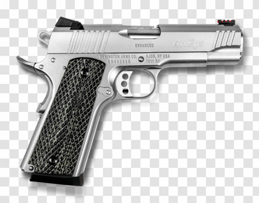 Remington 1911 R1 .45 ACP Arms M1911 Pistol Ruger SR1911 - Gun Accessory - Handgun Transparent PNG