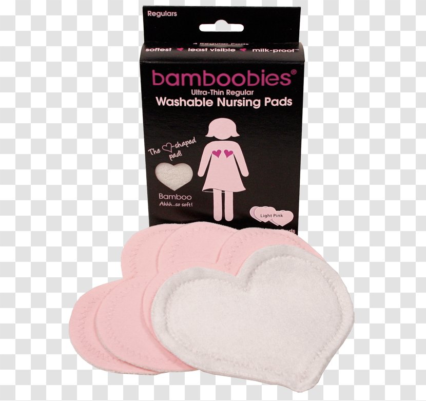 Nursing Pads Breastfeeding Infant Bamboobies - Heart - Wash And Nurse Transparent PNG