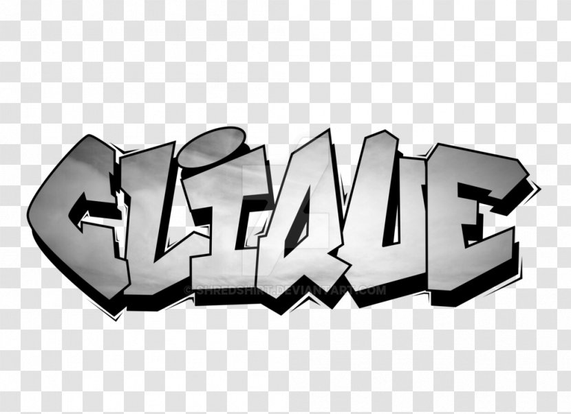 Graffiti Skateboarding Art Clique Logo Transparent PNG