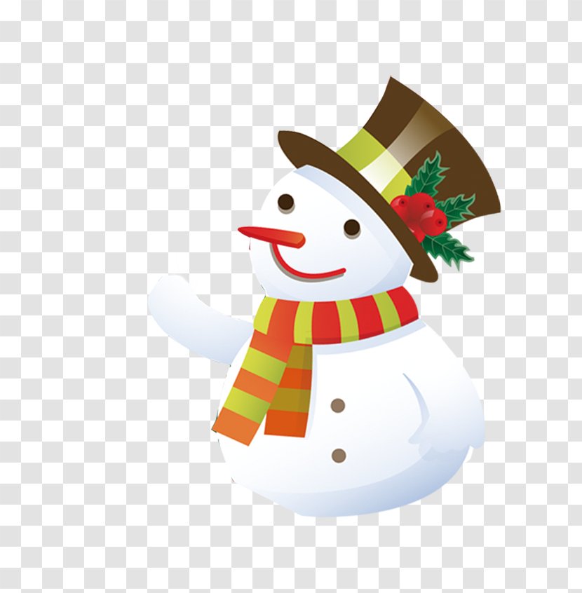 Snowman - Christmas Decoration - Scarves Hat Transparent PNG