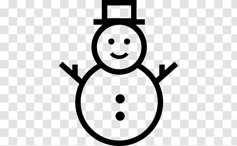 Christmas - Black And White - Snowman Vector Transparent PNG