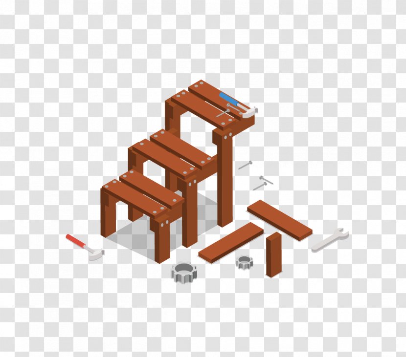 Euclidean Vector - Wood - Chair And Screw Spanner Transparent PNG