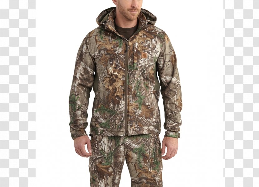 Hoodie Shell Jacket T-shirt Camouflage - Soft Transparent PNG