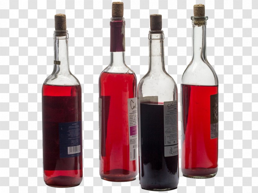 Red Wine Merlot Bottle Alcoholic Beverage - Liquid Transparent PNG
