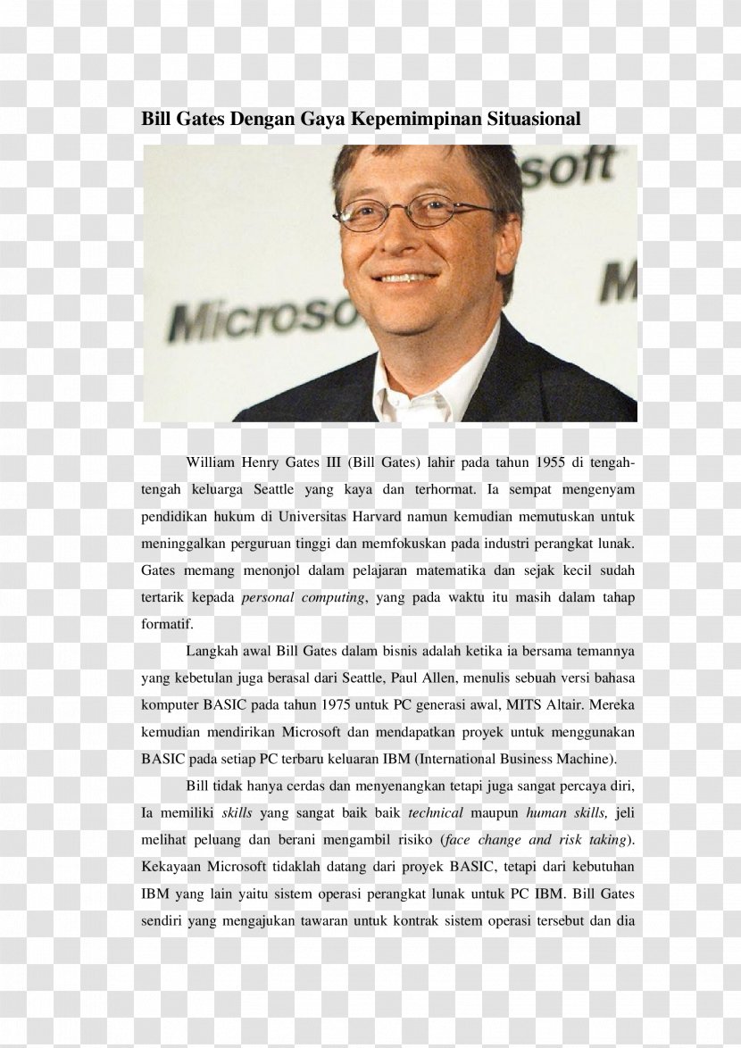 Organizational Culture Knowledge Management Corporate Identity Marketing - Bill Gates Transparent PNG