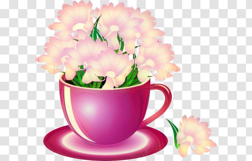 Floral Flower Background - Drinkware - Carnation Pink Family Transparent PNG