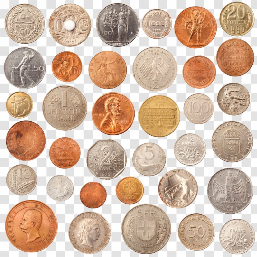 Coin Collecting Stock Photography Italian Lira - Collection Transparent PNG