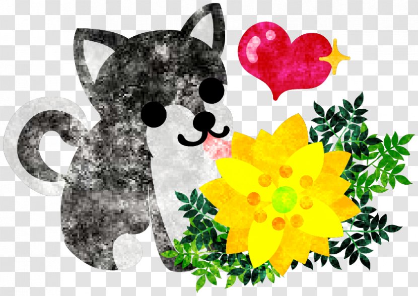 Dog Illustration Whiskers Clip Art Royalty-free - Flowering Plant Transparent PNG
