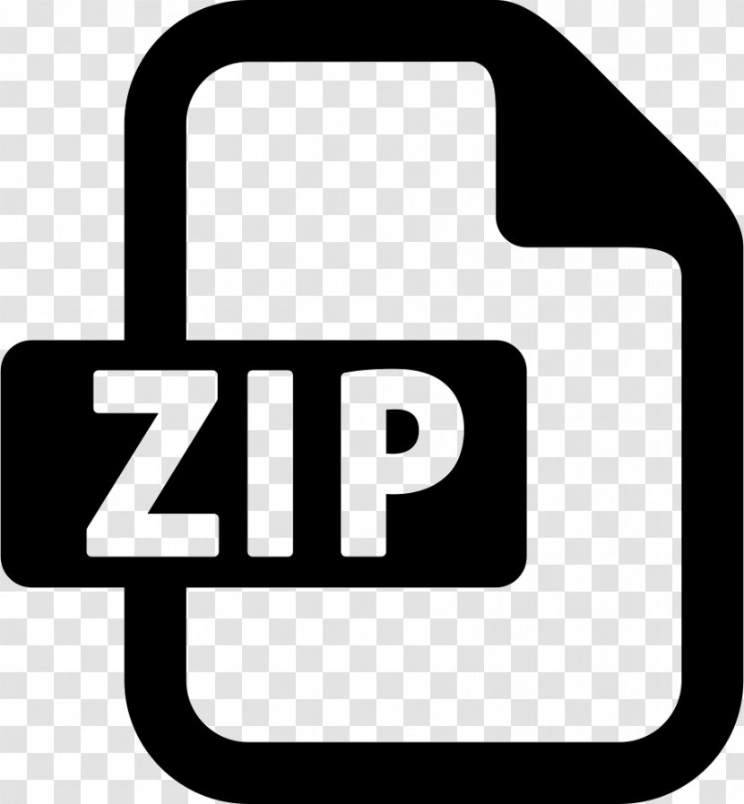 Zip - Black And White - Computer Software Transparent PNG