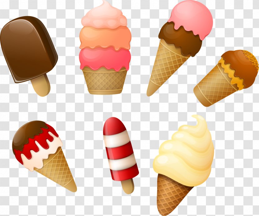 Neapolitan Ice Cream Cone Flavor - Dairy Product - Brown Simple Transparent PNG