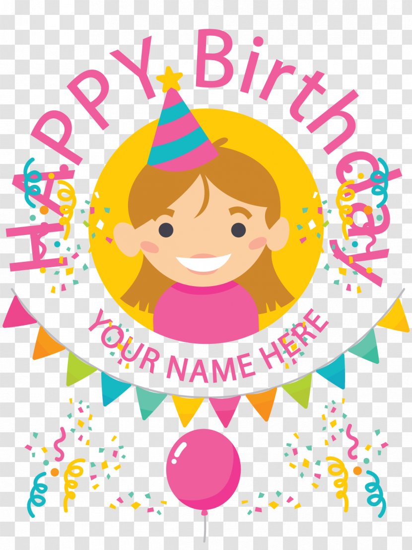 Vector Happy Birthday - Flower - Silhouette Transparent PNG