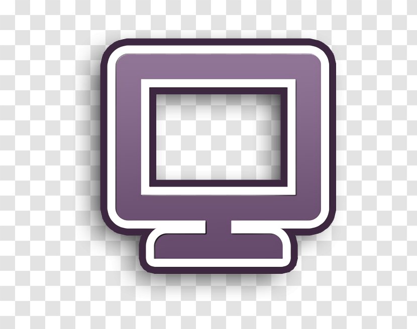 Screen Icon - Violet - Computer Material Property Transparent PNG