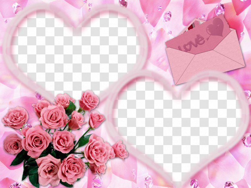 Love Picture Frame - Heart - Pink Transparent PNG