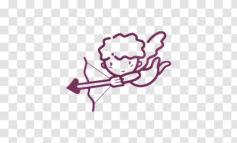 Cartoon Child Archery - Silhouette - Cupid Transparent PNG